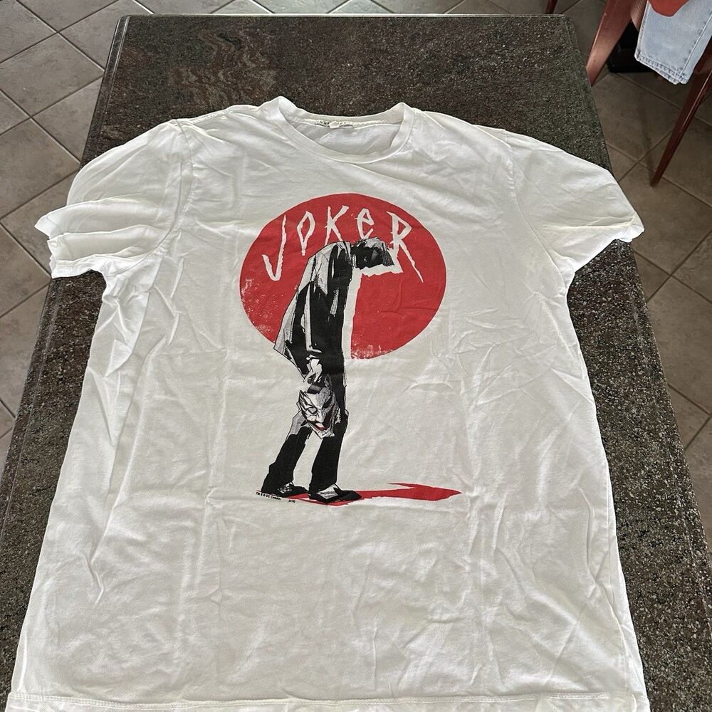 Junk food T-shirt Men White, Size XL Logo Joker